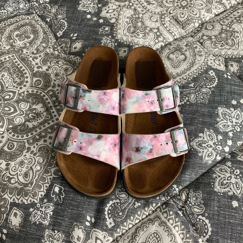 RARE Birkenstock Papillio Arizona Tie Dye Size 39